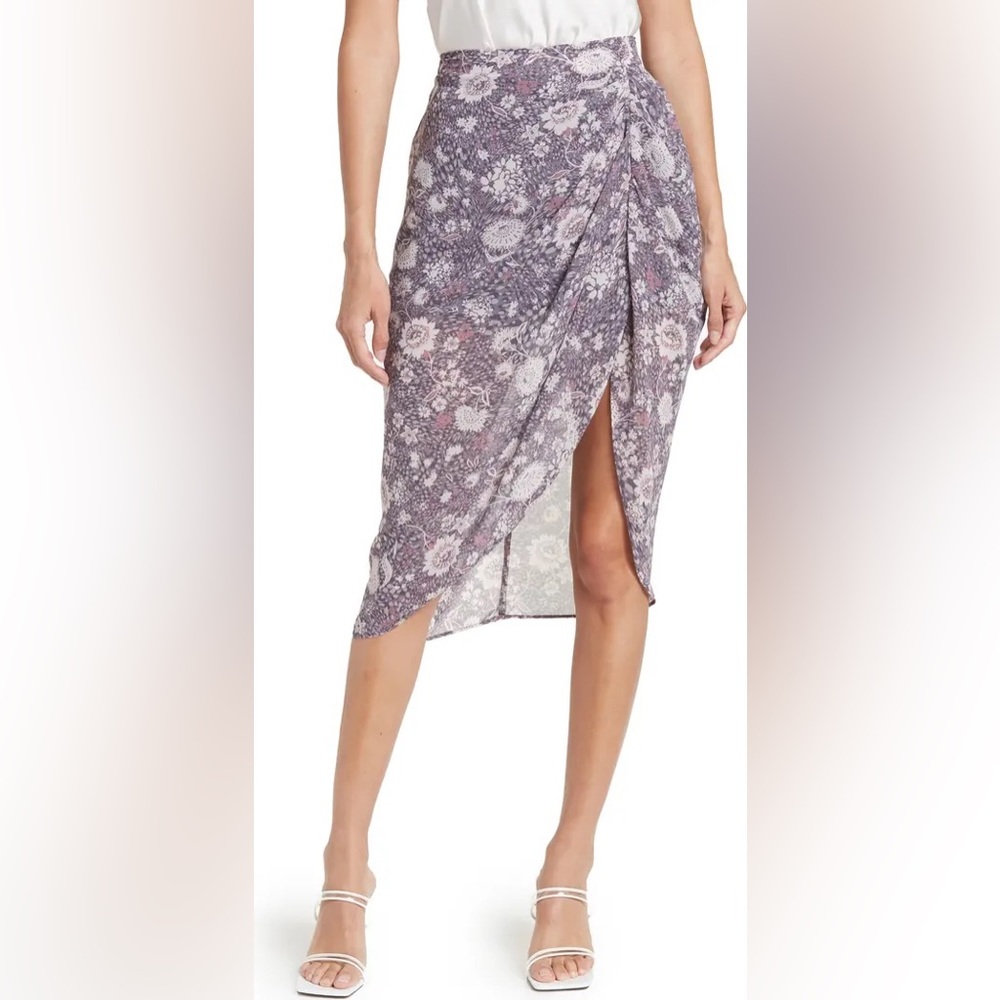 S&D Zuri Floral Asymmetrical Skirt